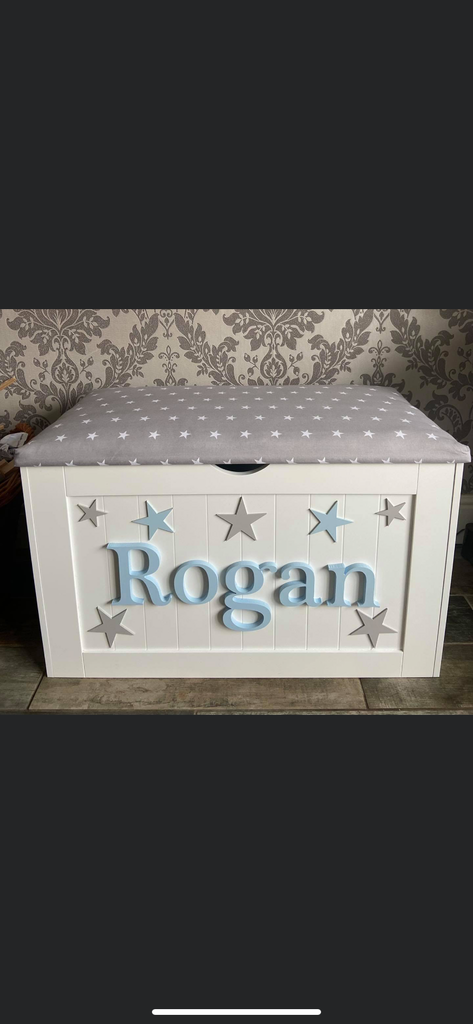 Large toy box 2024 personalised